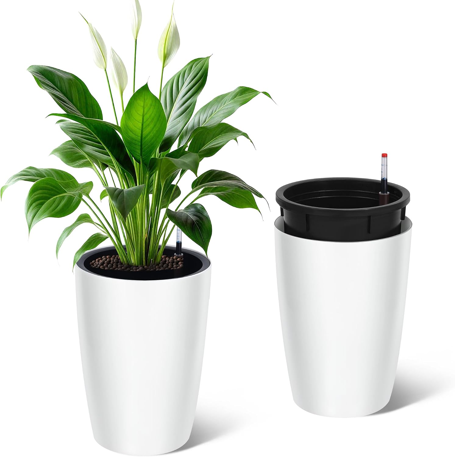 Self-Watering Planter - Tacleekii Set di 2 Vasi per