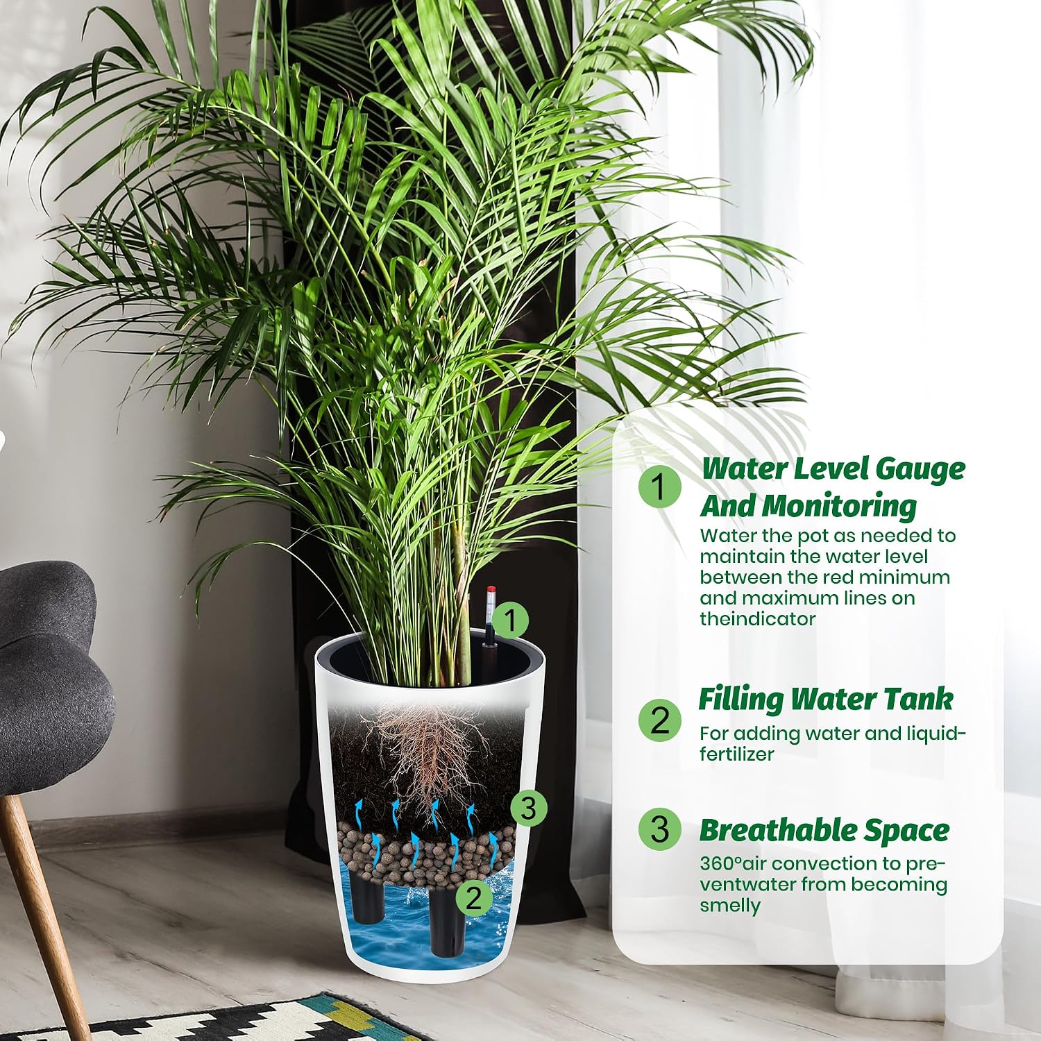 Tacleekii Set di 2 Vasi per Pi - Self-Watering Planter recensione e prezzo